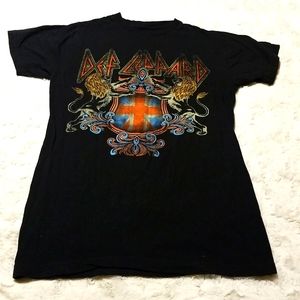 Def Leppard Tshirt Size Small Black Graphic